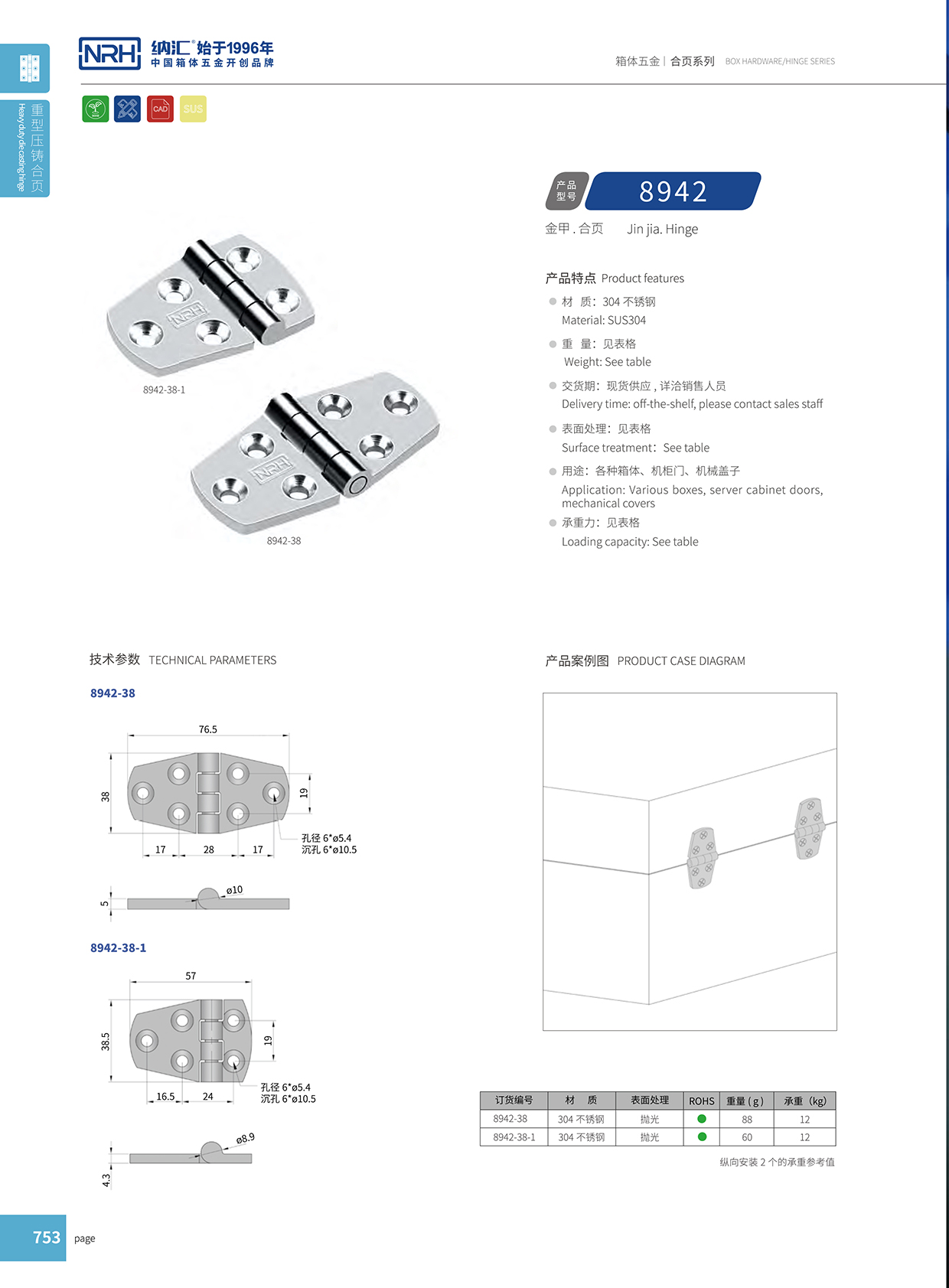 一色桃子中文字幕/NRH 8942-38 五金工業鉸鏈